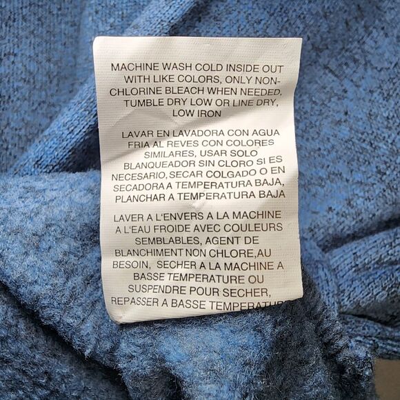 Wrangler Authentics Men's Long Sleeve Blue Fleece Sz XL Quarter-Zip Pre Owned - Picture 8 of 9